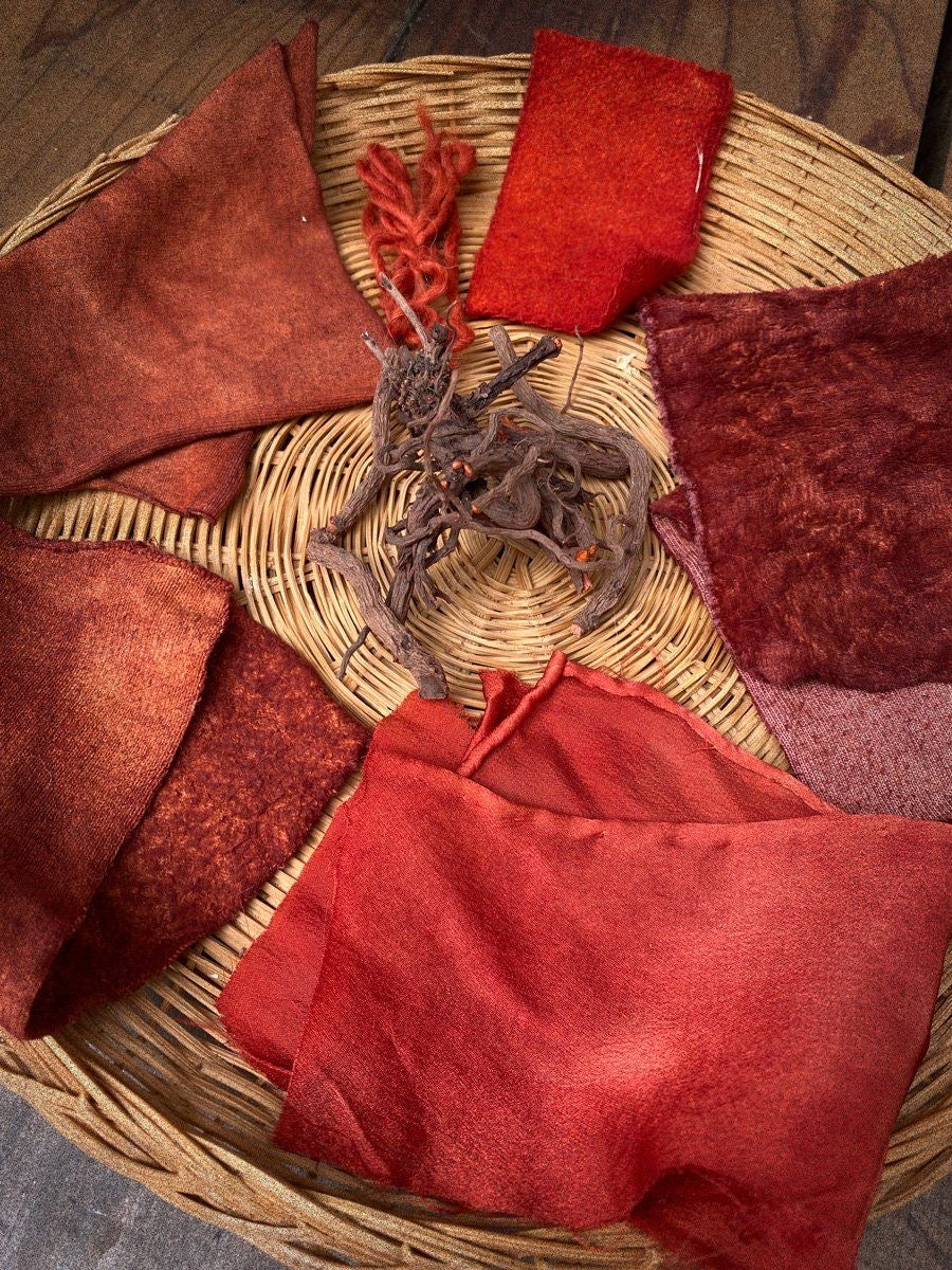 Naturally Dyed Khadi Star Baby Bib | Turmeric-Madder