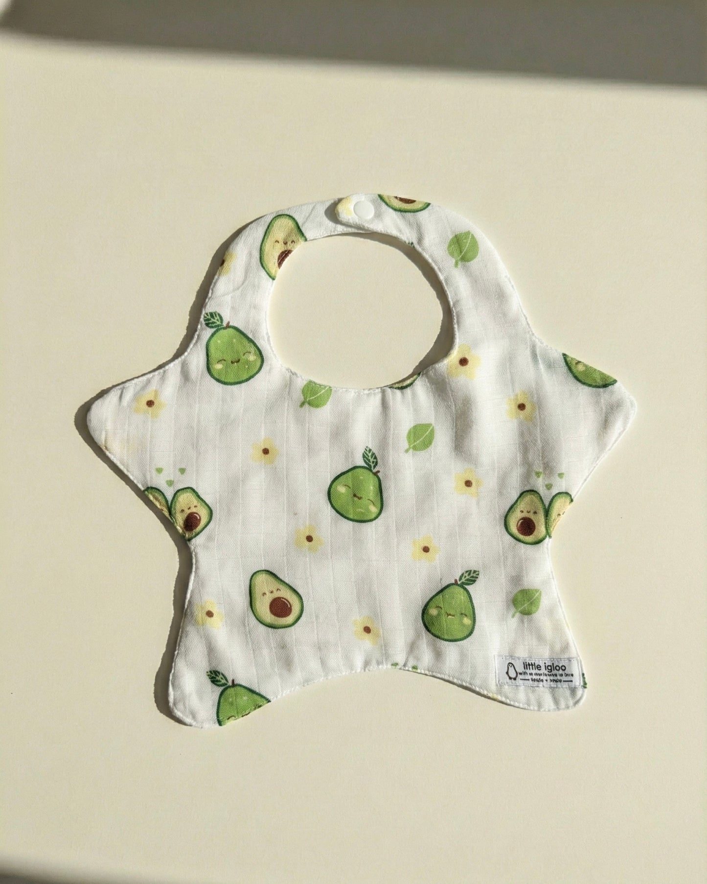 Little igloo 100% Premium organic cotton Muslin Baby bibs | pack of 4