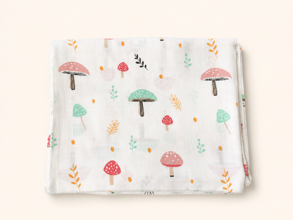 100% Organic Cotton Muslin Baby Swaddle | pack of four | 110x90cm