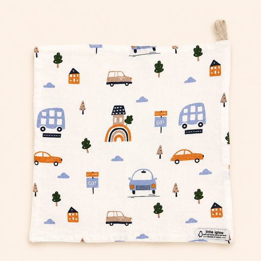 100% Organic Cotton Baby Wash cloth | super absorbent | pack of 4