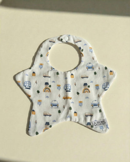 Little igloo 100% Premium organic cotton Muslin Baby bibs | pack of 4