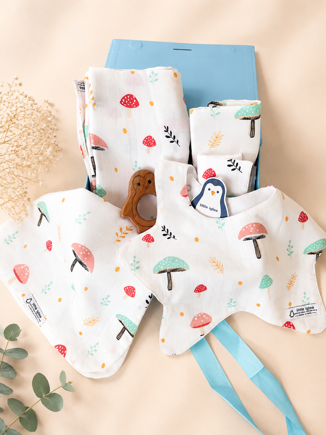 Little Igloo Mushroom Gift Box – 6 Piece Set-choose your own box