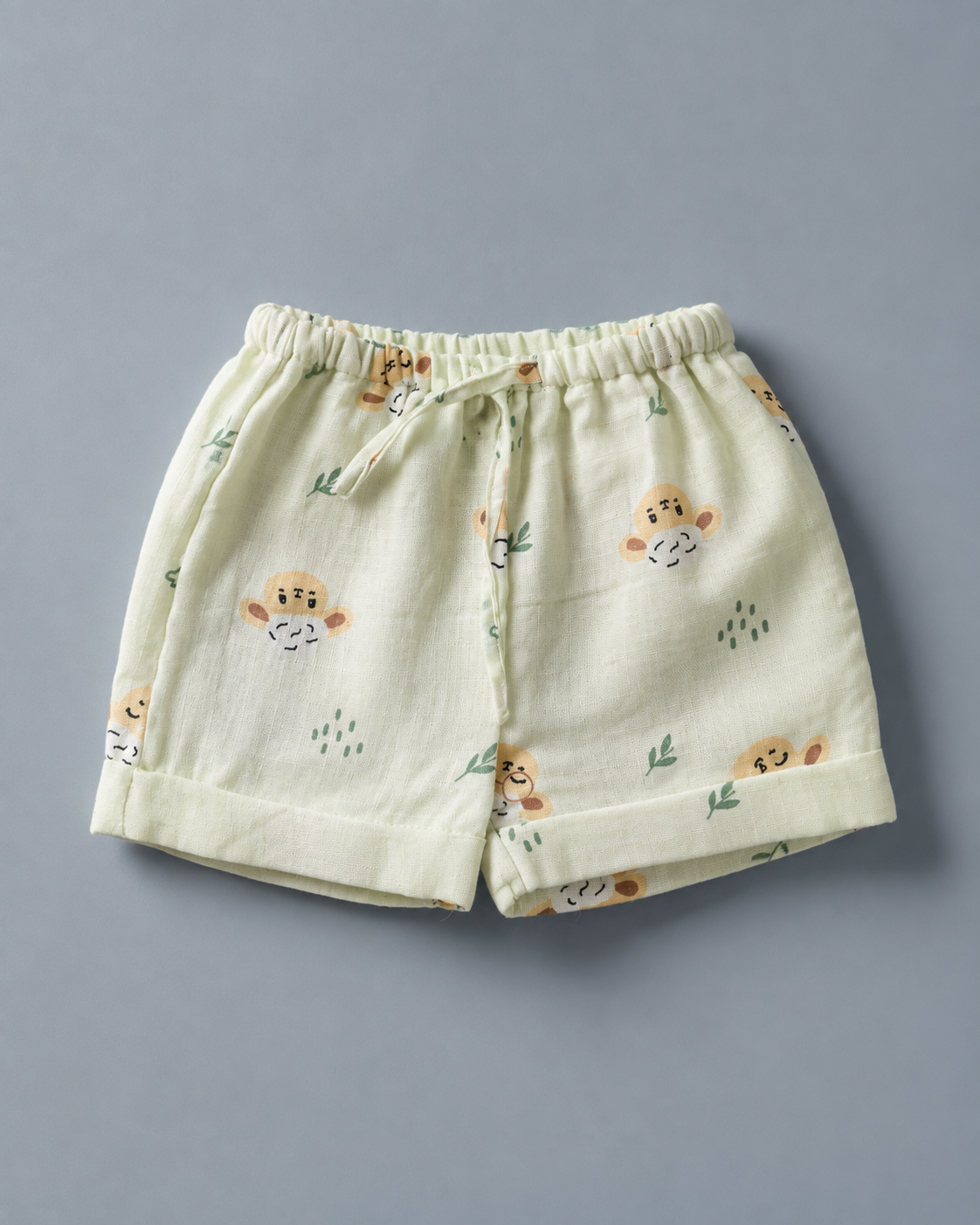 Little Lamb Pistachio Muslin set | double layer