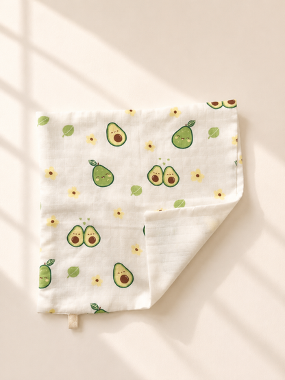100% Organic Cotton Baby Wash cloth |super absorbent - pack of 2 |avocadolamb