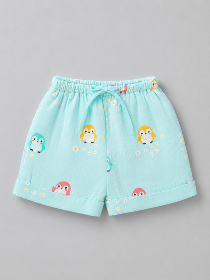 Little Penguin Mist Muslin Set | double layer
